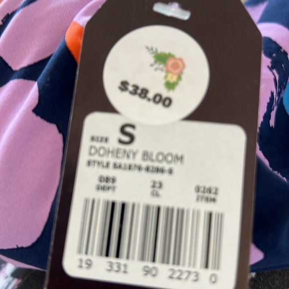 NWT Sea Angel Floral Navy One Piece Swimsuit 🩱 Doheny Bloom - Picture 3 of 3